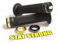 Gripy BMX ODI Ruffian "STAY STRONG" Lock-On bonus pack černé