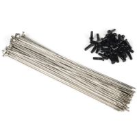 Drát 34R DOUBLE BUTTED SPOKES nerez zeslabované 40 ks chrom