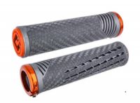 Gripy MTB ODI CF, v2.1 Lock-On, MTB, Closed End, Lynx Grey / Orange