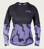 Dres dámský TSG Seen jersey dlouhý rukáv Black-violet flakes