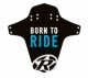 Blatník přední Reverse MudGuard Born to ride Black / Light Blue