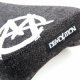 Sedlo BMX Demolition Tripod "MARKIT" černé/bílé logo