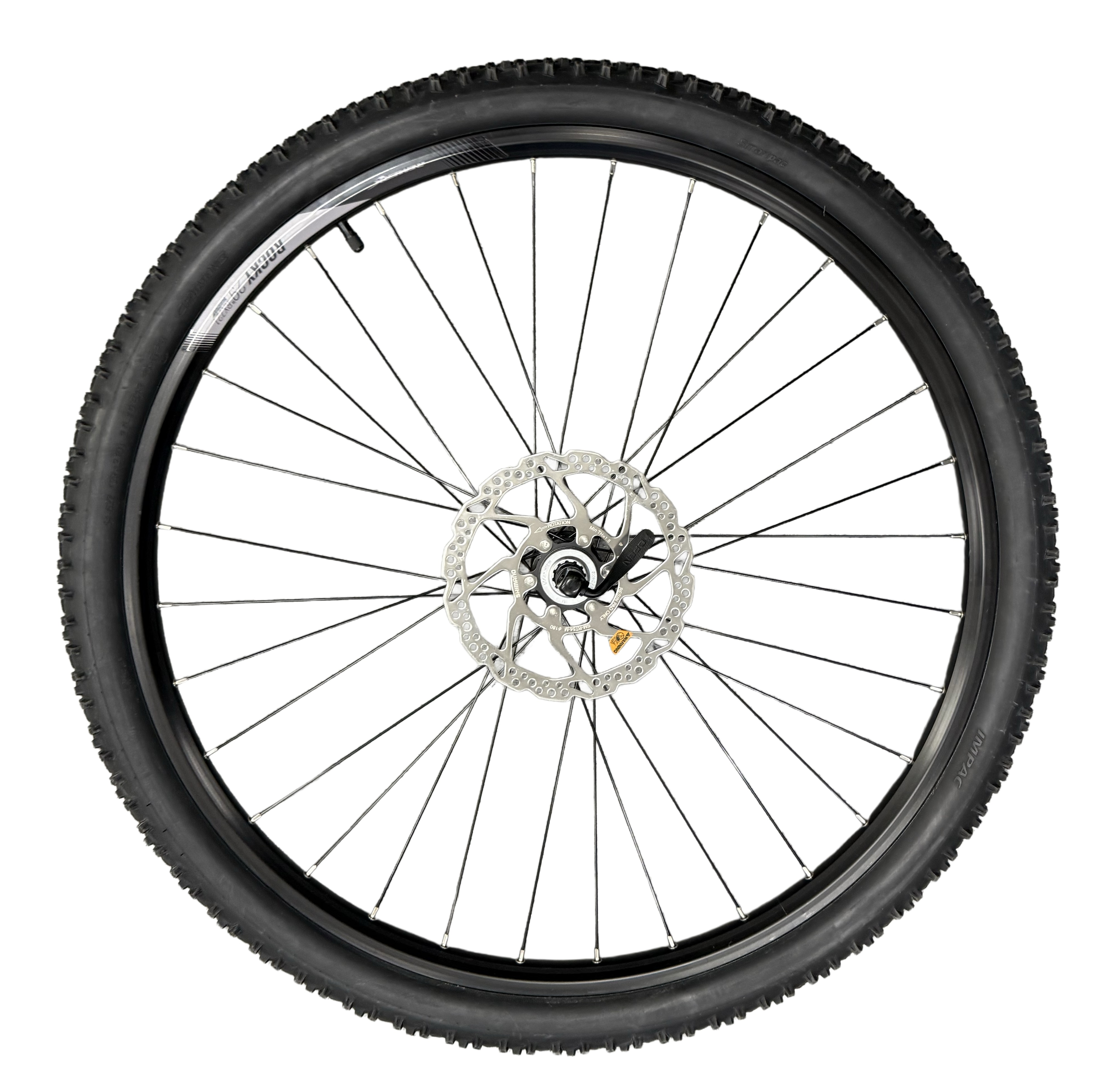 Výplet 622/29" přední, ráfek Remerx Rocky Disc, náboj Shimano TX505 32, obutý