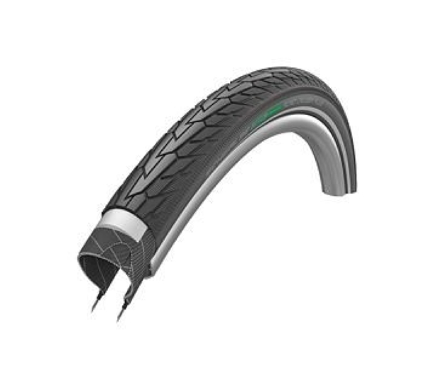 Plášť 28" (50-622) Schwalbe Road Cruiser Plus PunctureGuard Green, reflexní pruh