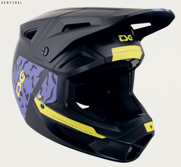 Přilba integrální TSG Sentinel Graphic design Violet Yellow Flakes