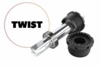 Osa středová monoblok 4-hran 113 mm BSA THUN 118K TWIST 