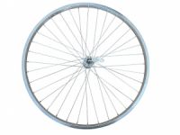 Výplet 559/26" přední, ráfek jednostěnný stříbrný,  Al náboj RU
